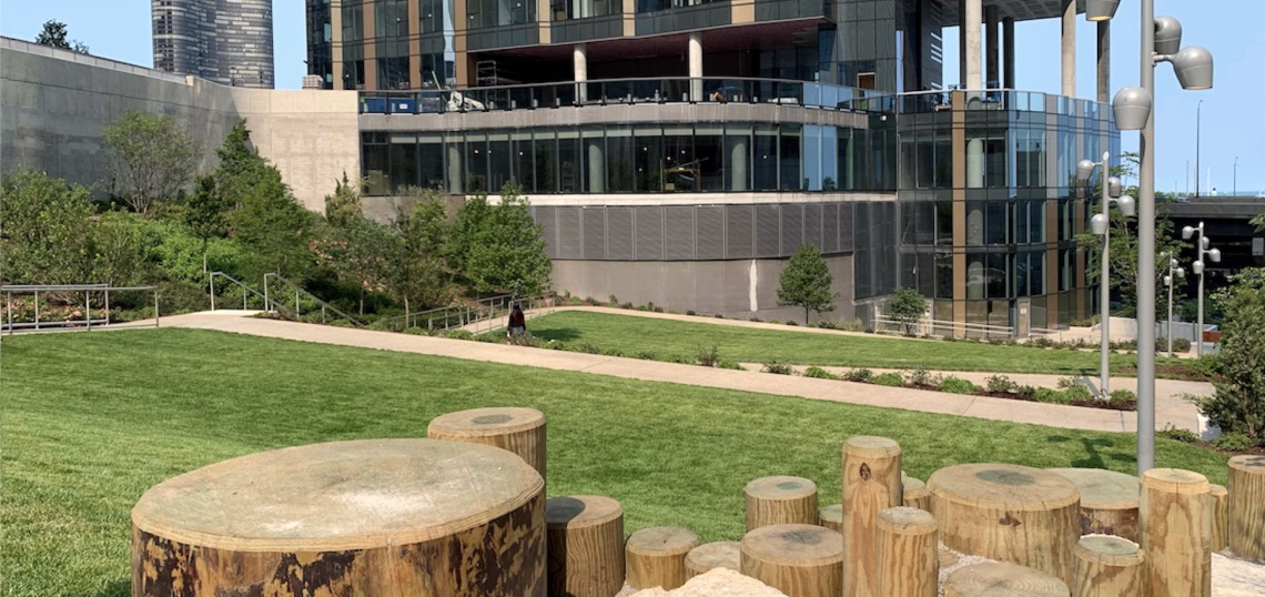 Photos Cascade Park opens in Lakeshore East Urbanize Chicago